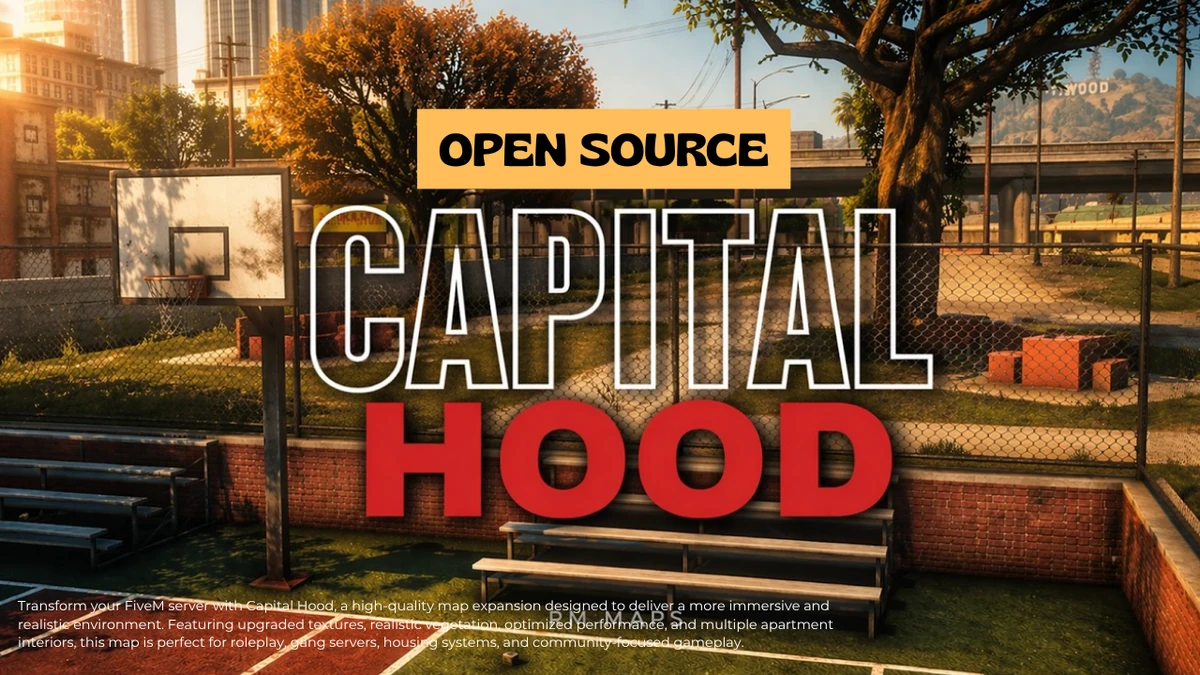 Capital Hood | Realistic FiveM Map with Apartment MLOs | Open Source